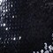 1 Yard 6" Wide Black Stretch Sequin Trim Elegant Flat Round Sequin Band